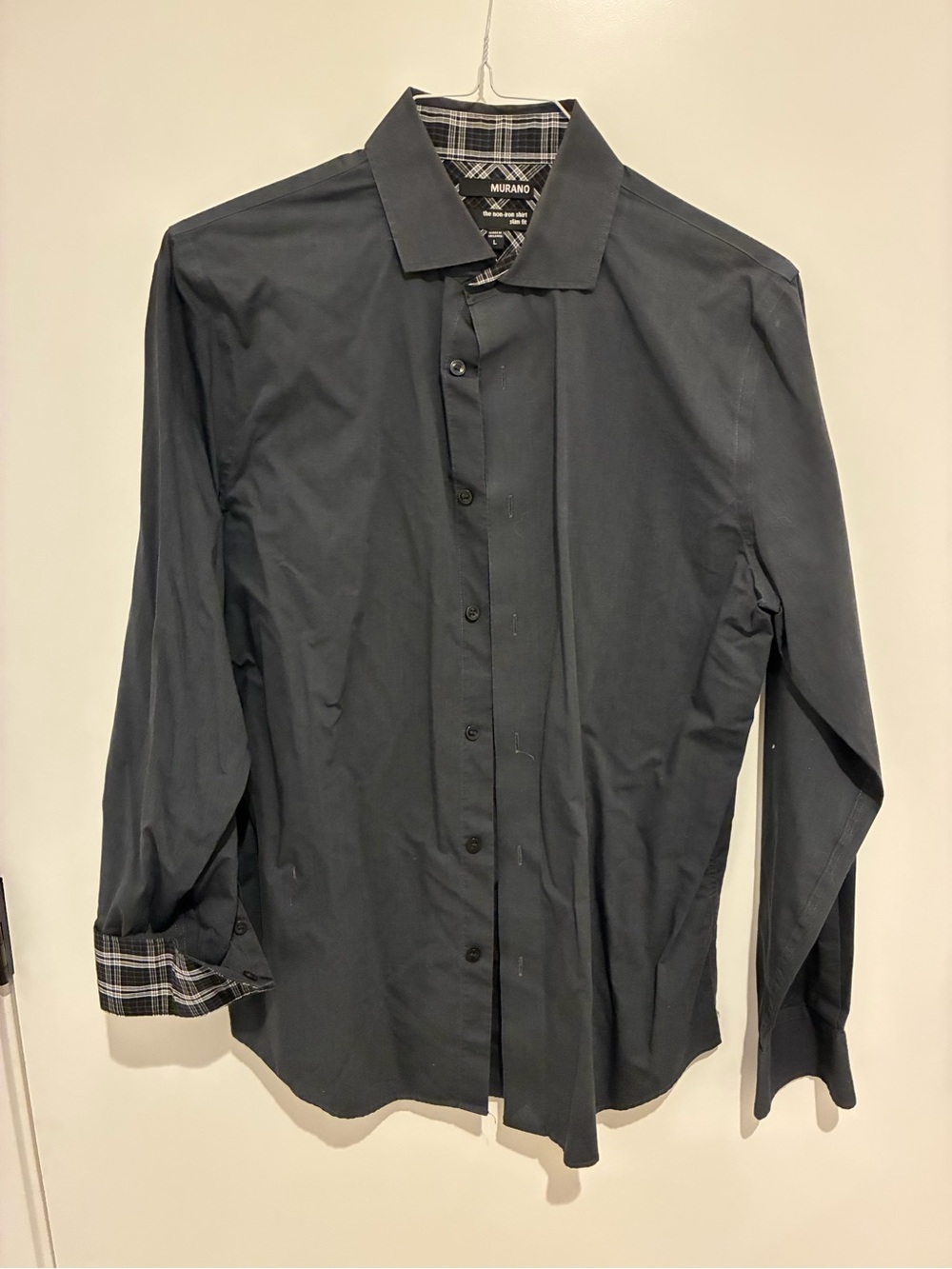 Murano Gray Men’s Dress Shirt Large